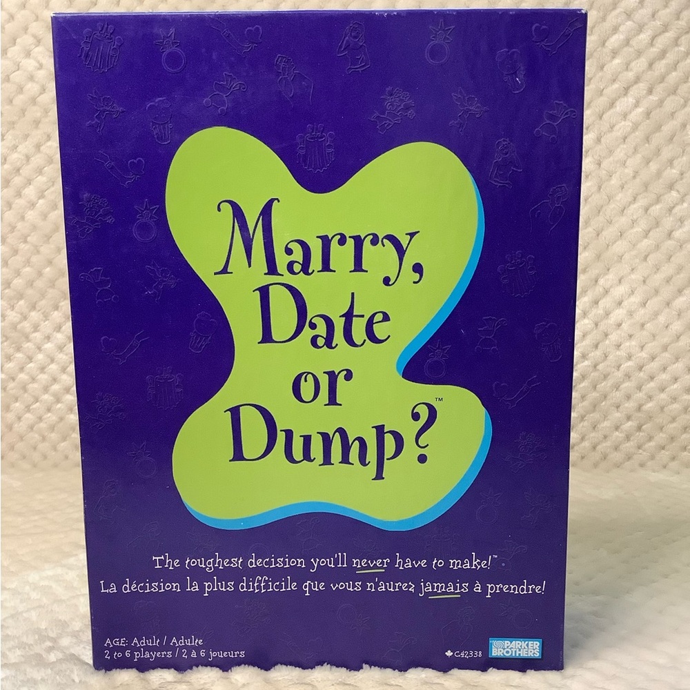 Marry Date or Dump Party Game Fun Adult Card Game Missing Die 💖